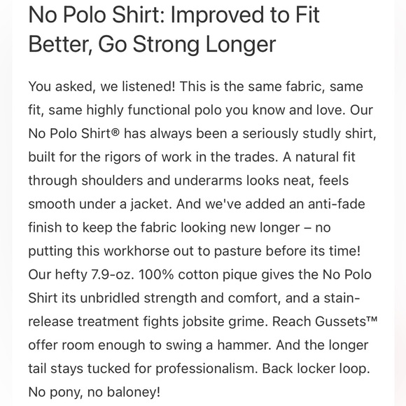 NWT Duluth Trading Polo Shirt, Size 2XLl Tall - Picture 3 of 9